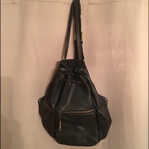 FOSSIL Black Leather Backpack